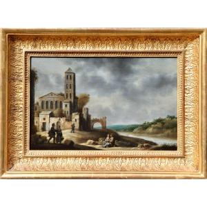 Claude De Jongh (1605/06 - 1663), Italianate River Landscape