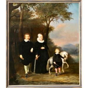 Attributed To Herman Doncker (1595 – Circa 1650/51), Family Portrait With A Small Pony