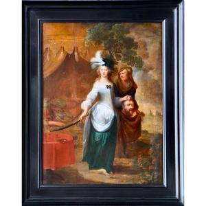 Hieronymus Janssens (1624 - 1693), Judith And Holofernes