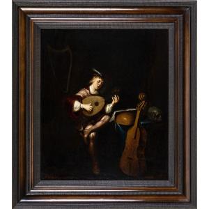 Attributed To Jacob Van Spreeuwen (circa 1609/11 – After 1650), Vanitas Scene With Lute Player