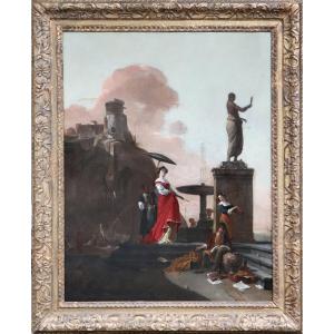 Thomas Wijck (c. 1616 - 1677), An Italian Port Scene