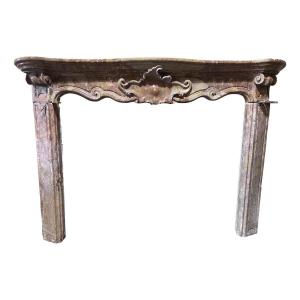 Italian Marble Fireplace ('brèche Vecchia'), 18th Century