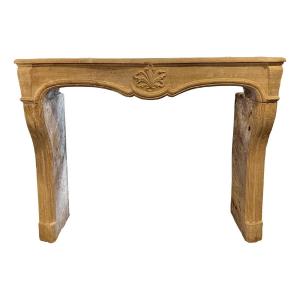 Burgundy Stone Fireplace, 19th Century