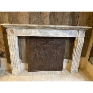 Louis XVI Marble Fireplace, Dating From +/- 1800