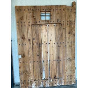 Pine Wooden Gate With Door, 18th Century