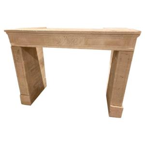 Louis XVI Fireplace In Limestone