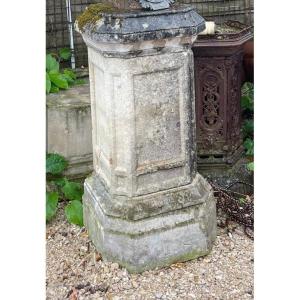 Pair Of Limestone Pedestals, 19th Century