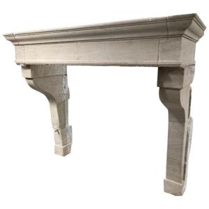 Louis XIII Fireplace In French Limestone
