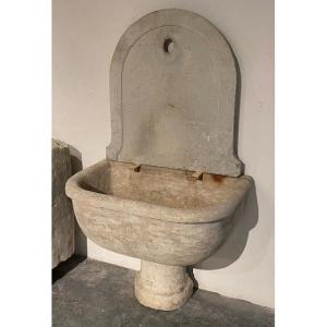 Limestone Pedestal Sink