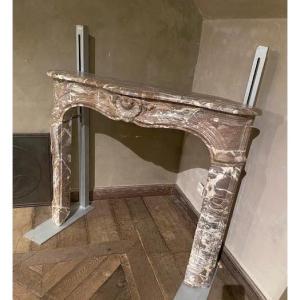 Corner Fireplace In Marble