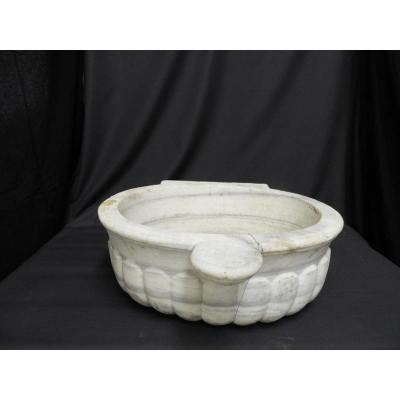 19th Century White Marble Sink
