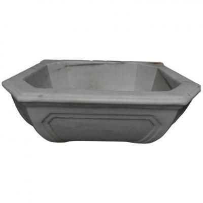 19th Century White Marble Sink