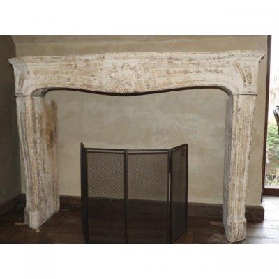 Regency Limestone Fireplace, 18th Century