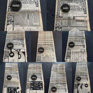 Lot 223 Embroidery Magazines La Broderie Lyonnaise, Years 1935 To 1971, Monograms Old Books
