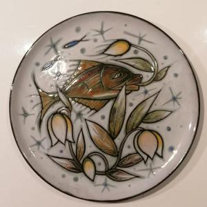 Ceramic Plate - Gumersind Gomila - Sant-vicens – The Fish – 1950 -