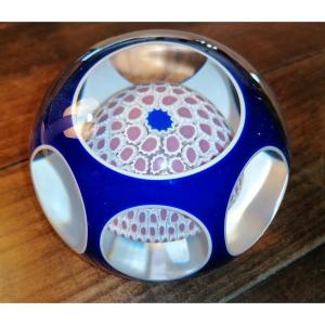 Paperweight Or Sulfide – Saint Louis – Signed Sl1978 – Weight: 1.96 Kg – Diameter: 11 Cm