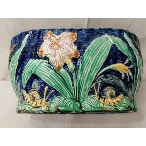 Wasmuel (belgian) Cachepot - Enamelled Earthenware 