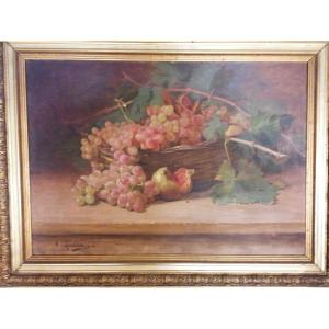 Antoine Gadan (1854-1934) - Orientalist - The Fruit Basket - Oil Painting