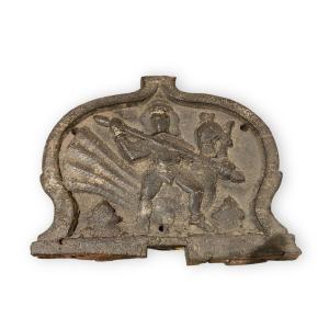 Hardwood Temple Panel Representing Kartikeya India XIXth