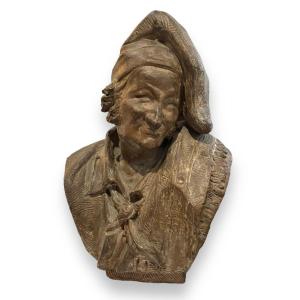 Terracotta Bust XIXth Voltaire?
