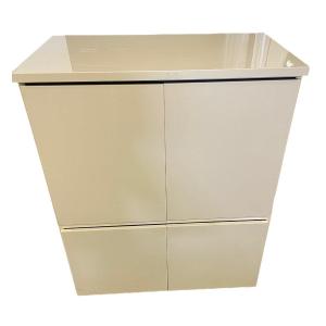 White Lacquered Wood Cabinet By David Lange