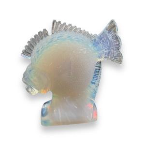 Art Deco Scorpion Fish In Opalescent French Glass