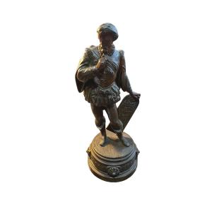 Patina Medal Statue Representative Henri IV 19th Century