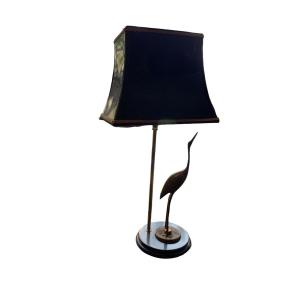 Heron Lamp 1950s In The Taste Of Maison Jansen