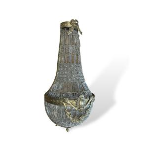Important Bronze Wall Lamp And Balloon Type Pendant 