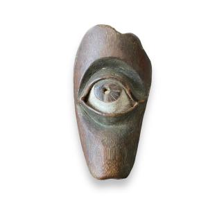 Cyclops Eye Mask In Polychrome Wood