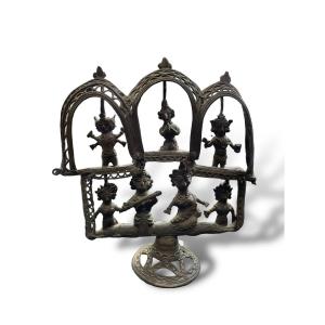 Bronze Altar Decor Of Deities India Dhokra Odisha