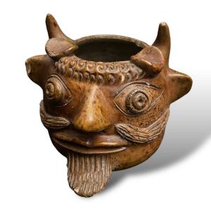 Devil's Head Terracotta Bowl
