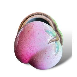 Chinese Porcelain Box Peach Pattern