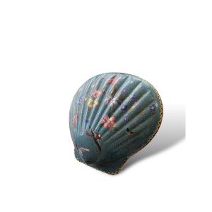 Shell Bowl In Cloisonné Enamels