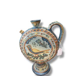 Bird-shaped Glazed Terracotta Ewer