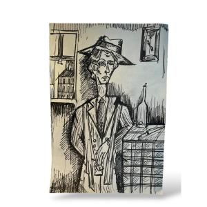 The Pimp Ink On Paper After Bernard Buffet