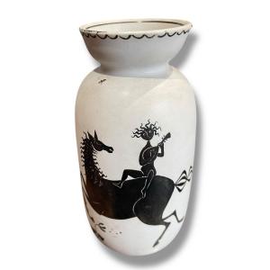 Stig Lindberg Ceramic Vase Gustavsberg Scandinavian 1950