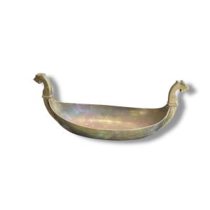 Drakkar Important Gilded Brass Cup
