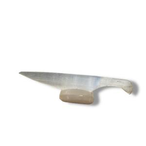 Knife And Its Selenite Base