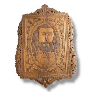 Folk Art Portrait Of A Man Signed Albrecht