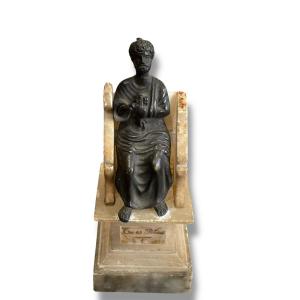 Saint Peter In Bronze And Alabaster Grand Tour