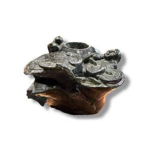 China Nephrite Jade Brush Pot