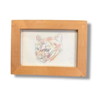 Gustave Guetant Portrait Of A Feline