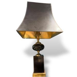 Maison Le Dauphin Black Lacquer Lamp