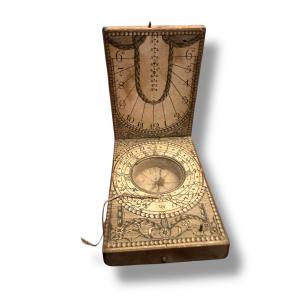Diptych Sundial By David Beringer, 18th Century