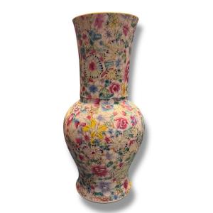 Chinese Porcelain Vase, Thousand Flowers Guangxu