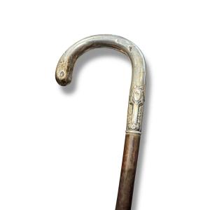 Walking Stick With Solid Silver Handle