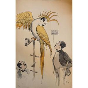 Georges Goursat Dit Sem Le Perroquet Lithograph