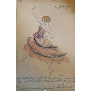 Georges Goursat Dit Sem Jenny Lithograph