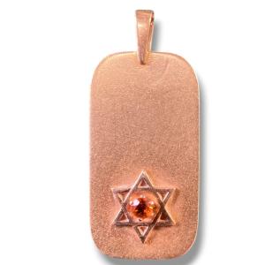 Judaica Solid Gold Star Of David Pendant